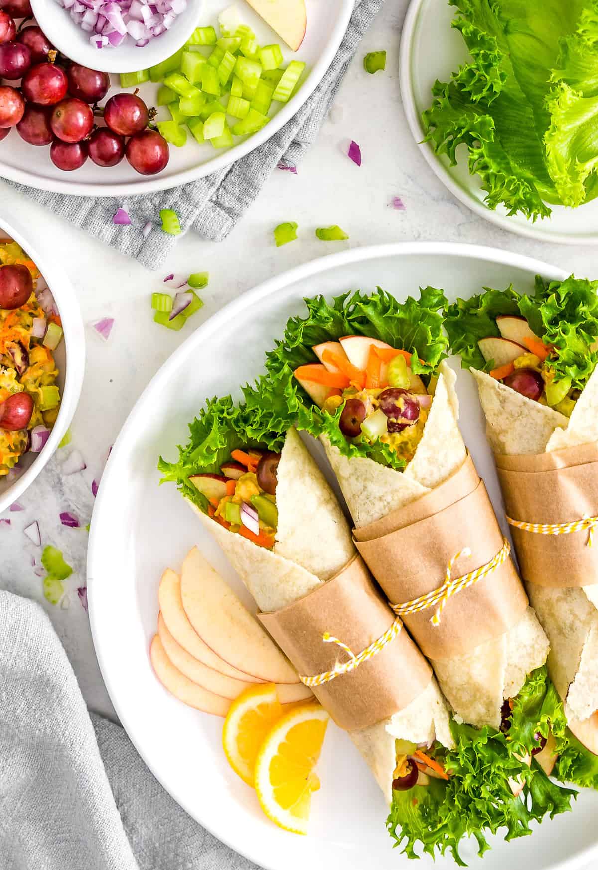 avocado-chickpea-salad-wraps-table-spread-healthy-sustainable-eating