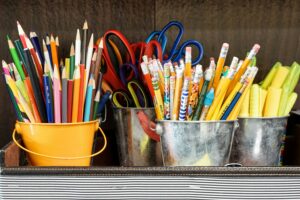 pencils-scissors-in-pots