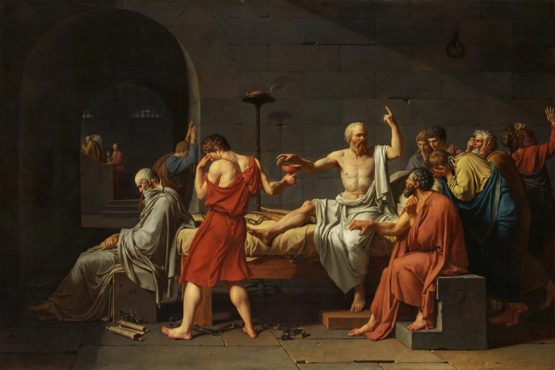 painting of the death of socrates david