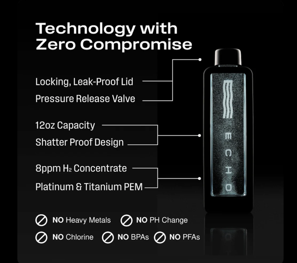echo flask H2 water benefits