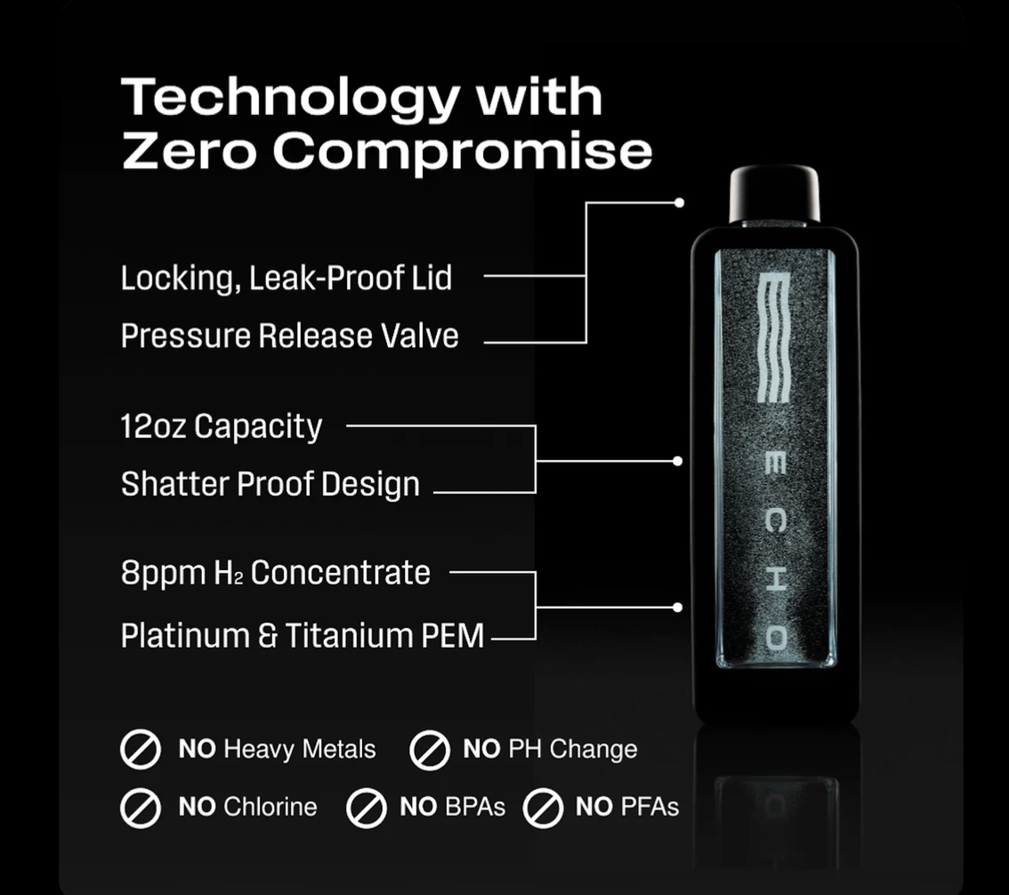 echo flask H2 water benefits